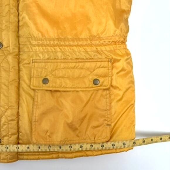 Vtg Women's Yellow Zip Front Ski Jacket with Adjustable Waist - Size L - 80s - Picture 5 of 8